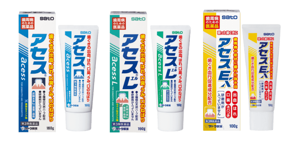 止血、抗炎症、ひきしめを重視した 医薬品のアセス